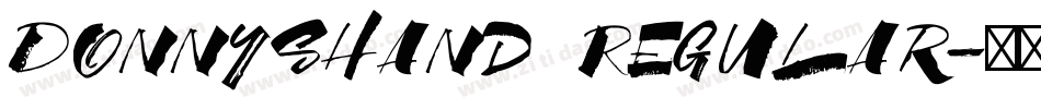 DonnysHand Regular字体转换